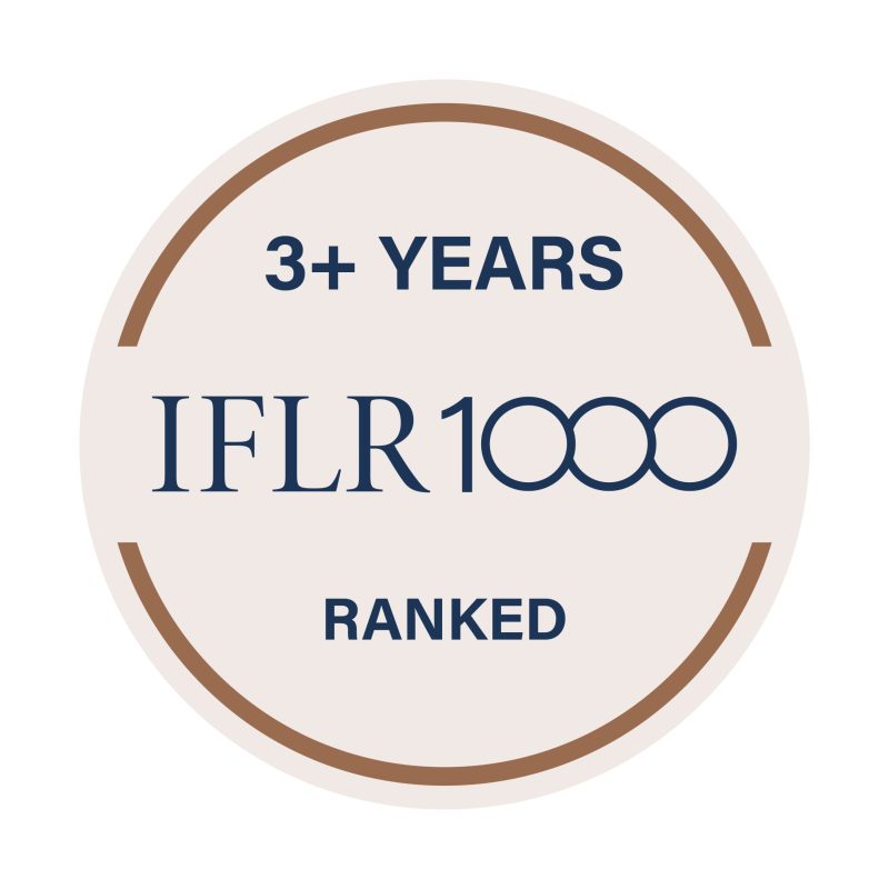 IFLR 1000 - 3+ YEARS RANKED